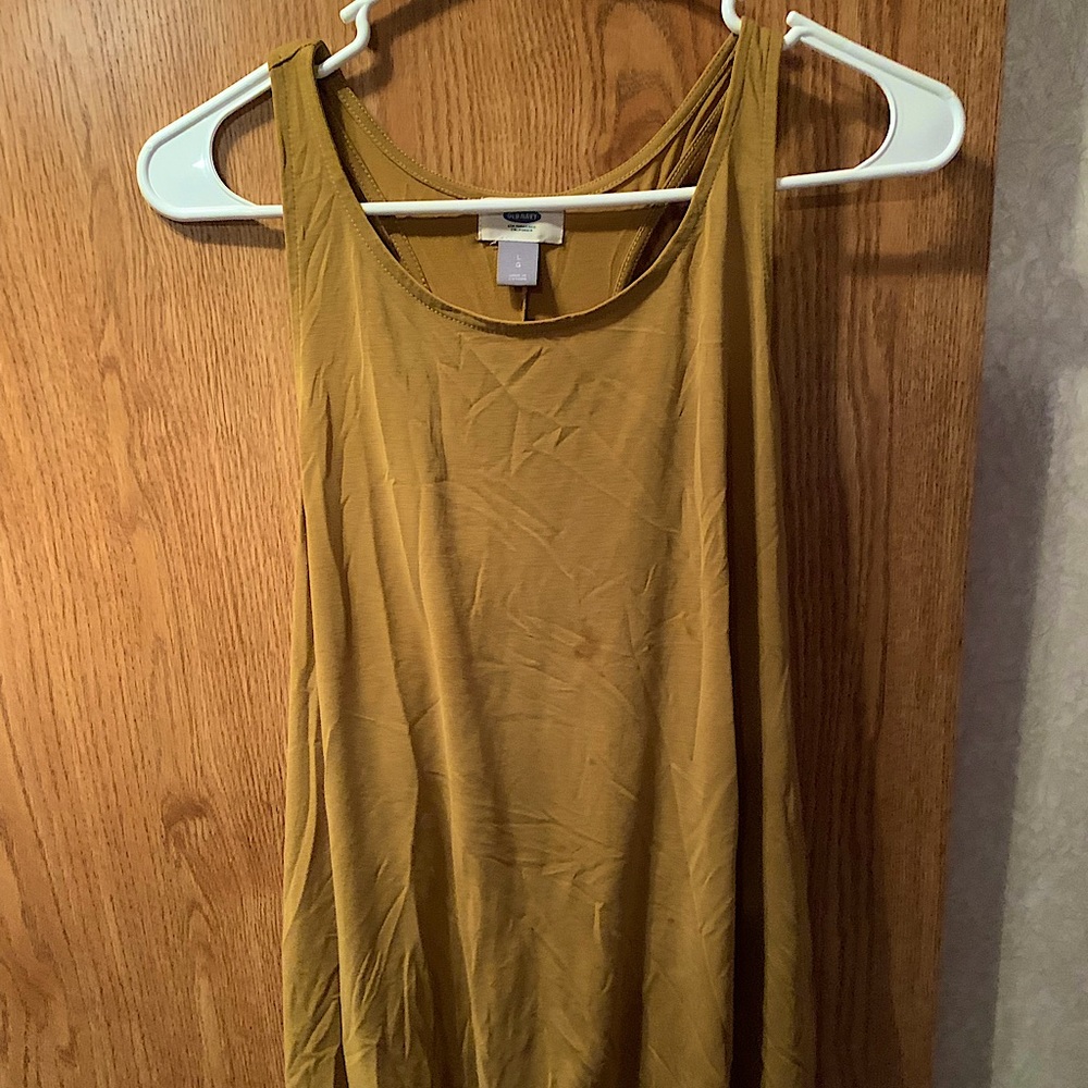 Mustard yellow racerback tank, size L Old Navy